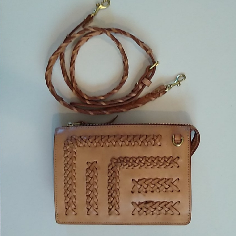Braided Leather crossbody bag